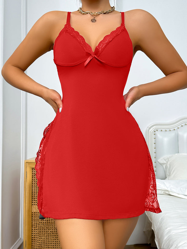 Sexy lingerie with slits and openings, seductive nightgown